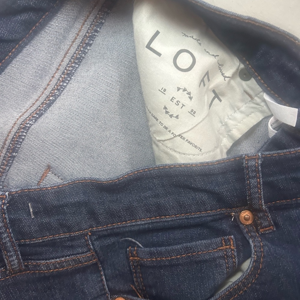 Loft Women's Dark Blue Jeans - Picture 4 of 7